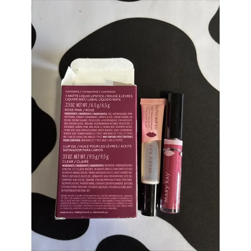 Mary Kay Matte + shine Lip Set 175886 Rose Pink